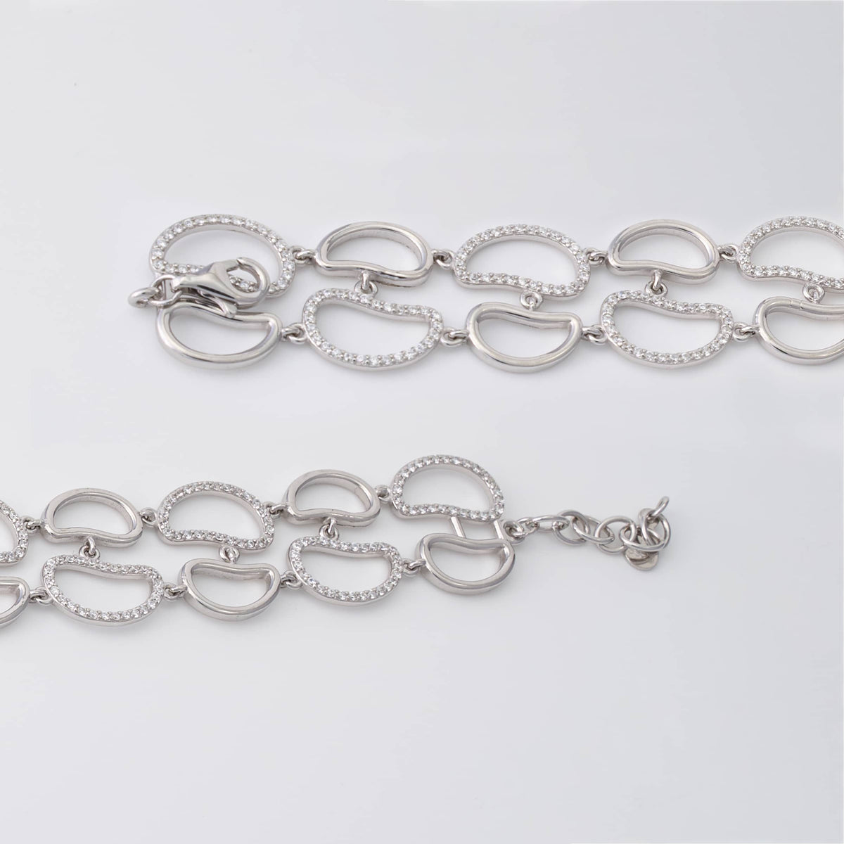 Silver Oval Link Bracelet