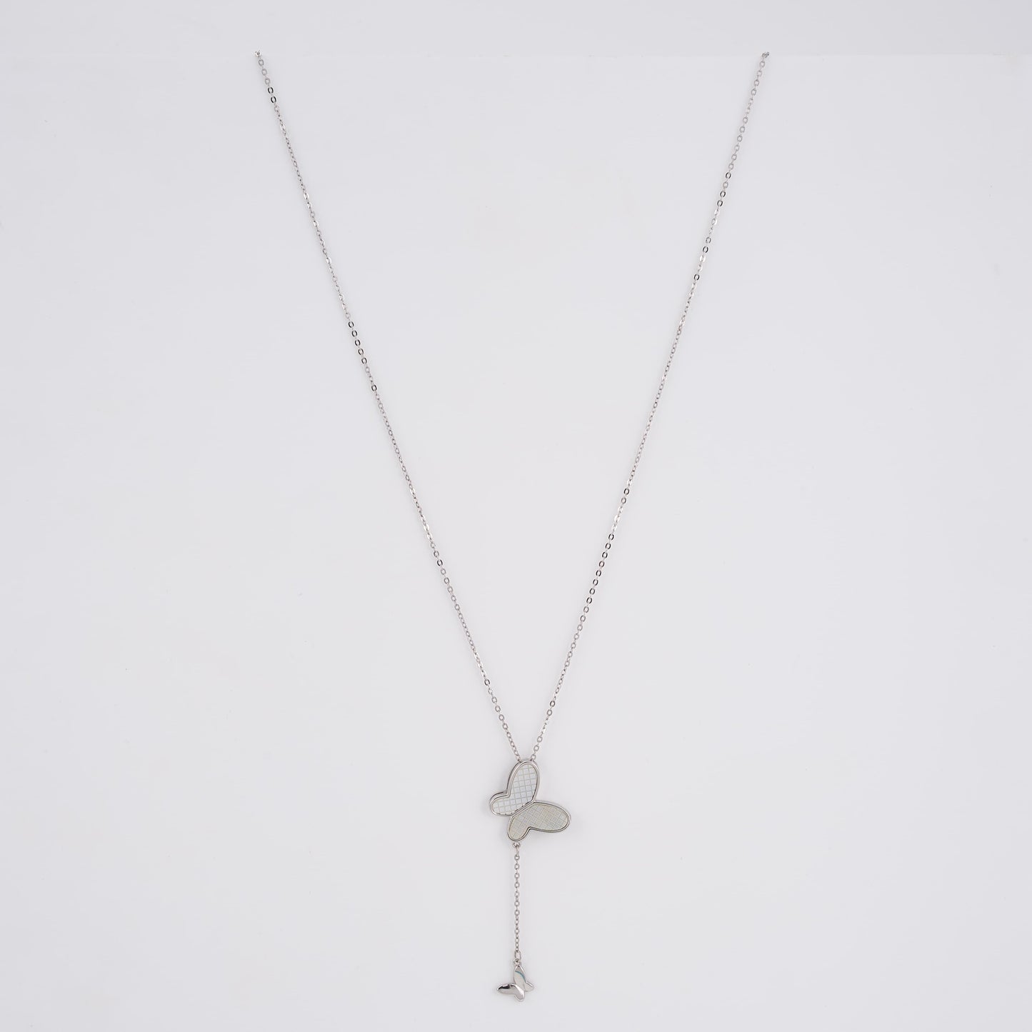 925 Silver Daily Wear Necklace with diamond pendant