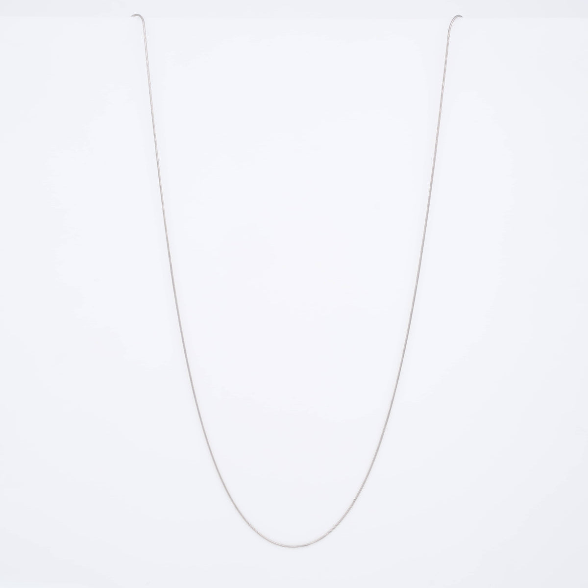 Classic Thin Silver Snake Chain Necklace