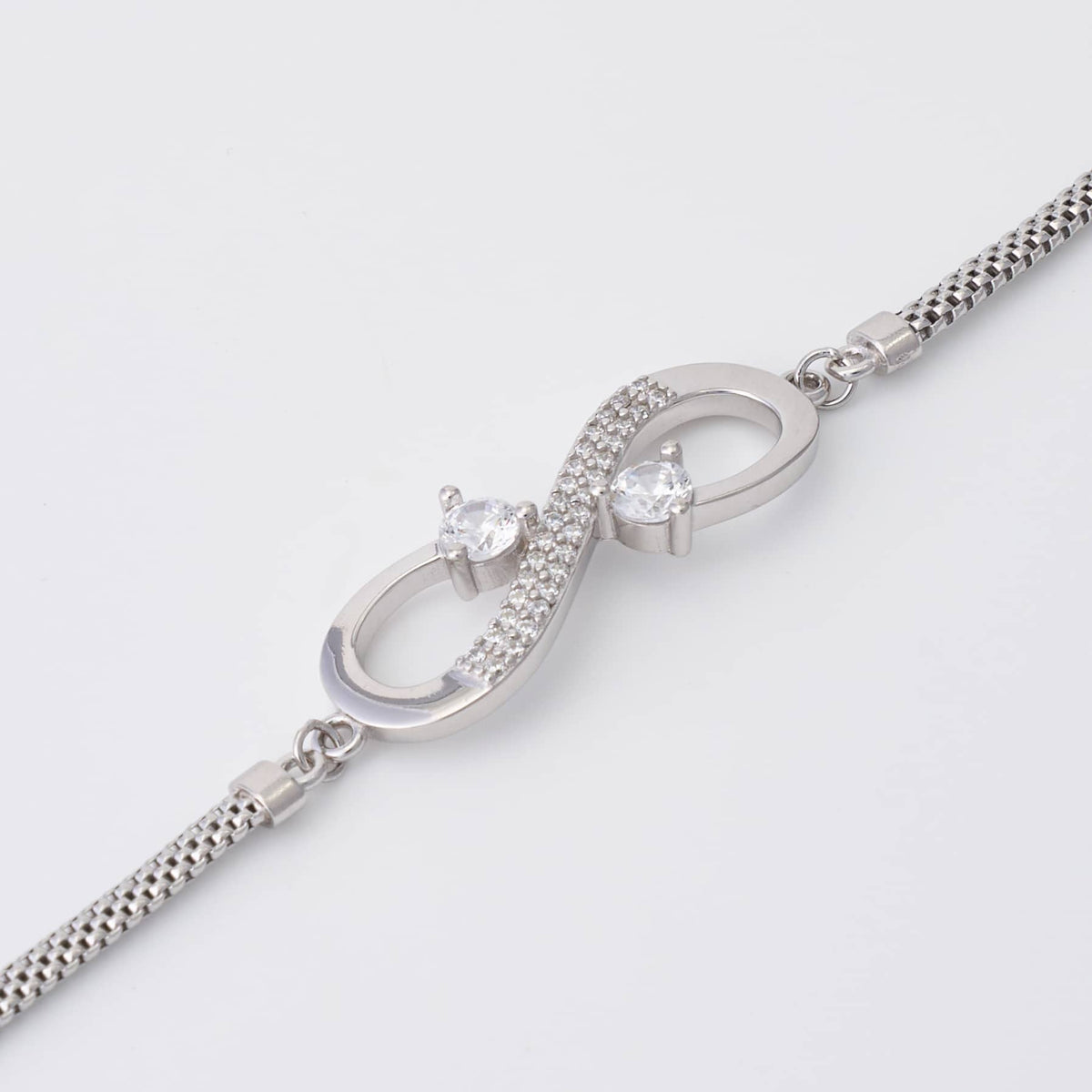 Silver Infinity CZ Bracelet