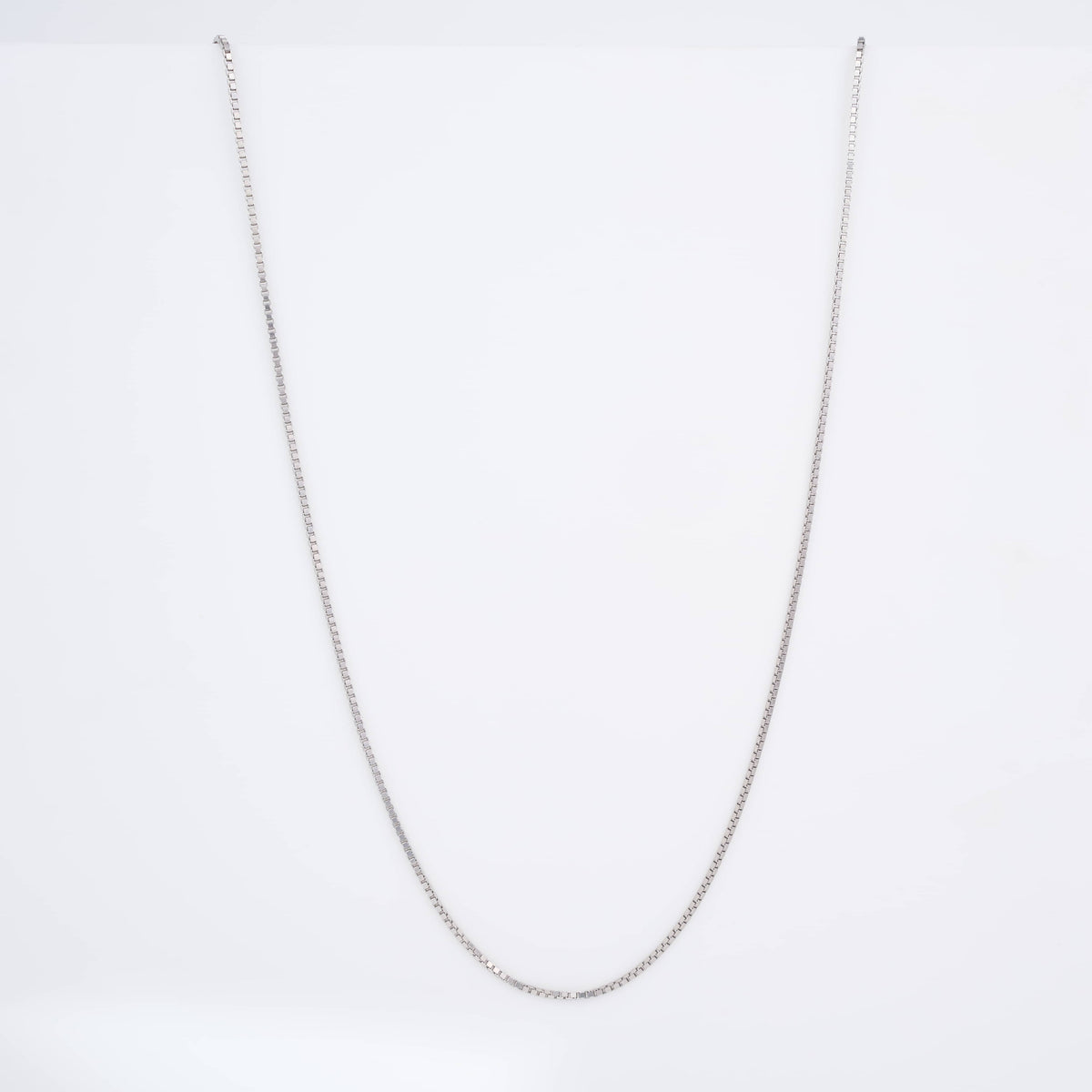 Sterling Silver Box Chain Necklace