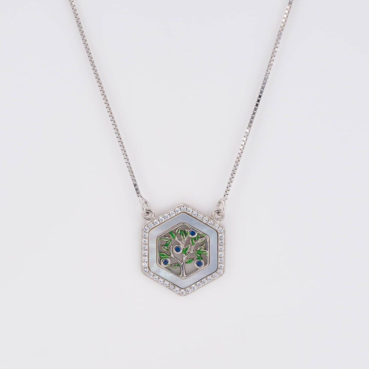 925 Sterling Silver Tree of Life Pendant Necklace