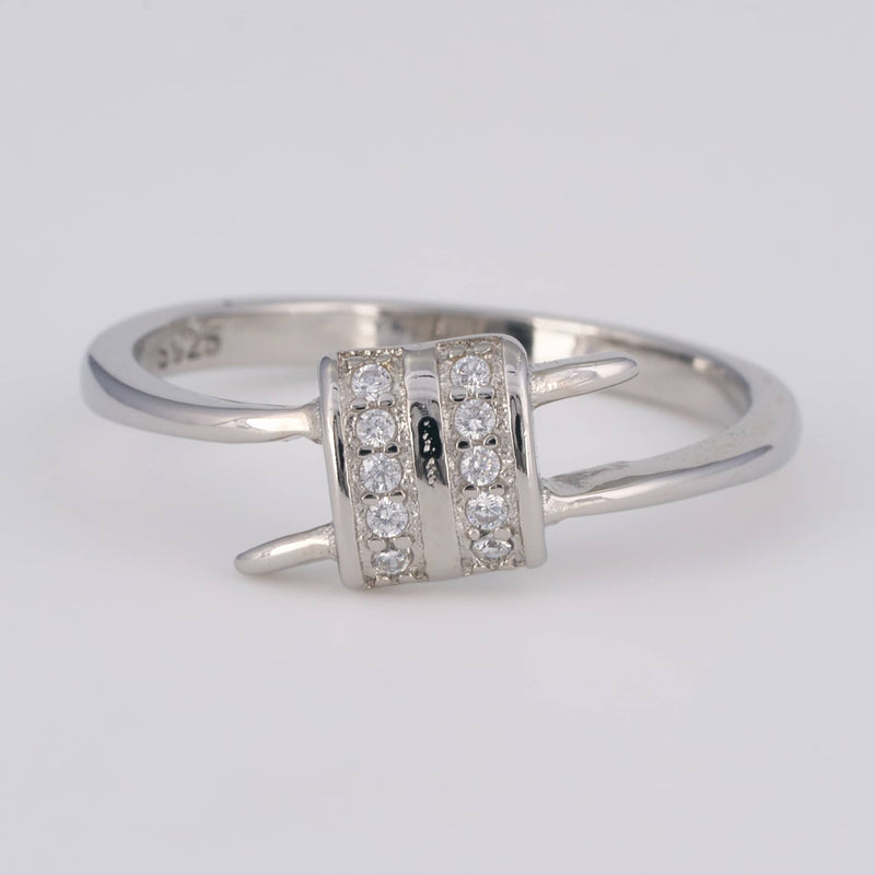 VELDIRA 925 silver daily wear diamond ring for women