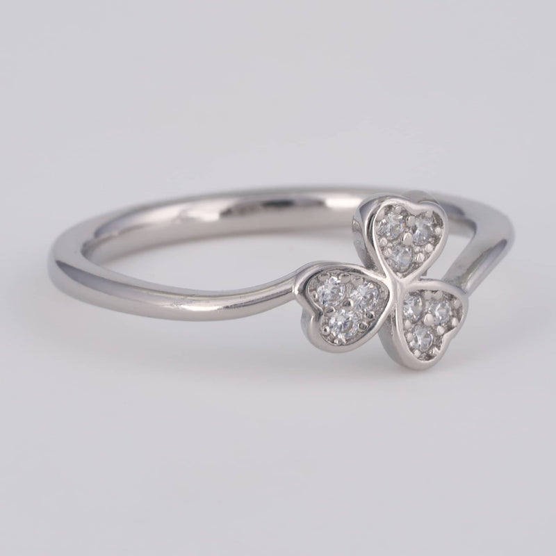 VELDIRA 925 silver diamond heart shape ring for women