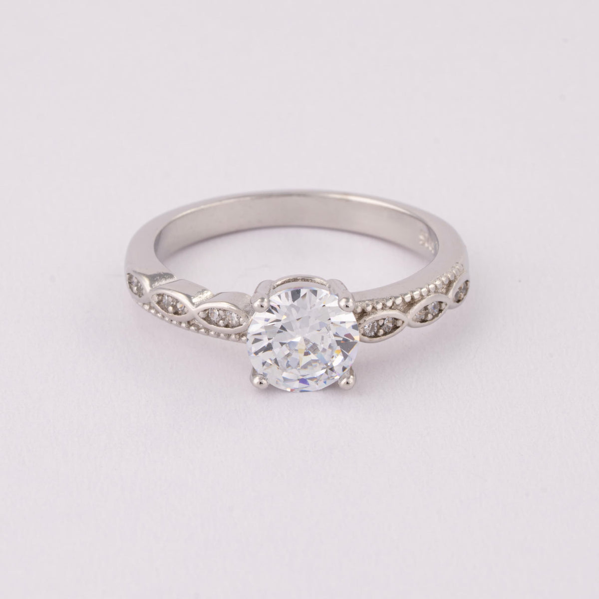 Silver Solitaire Ring for Women | Simple Daily Wear