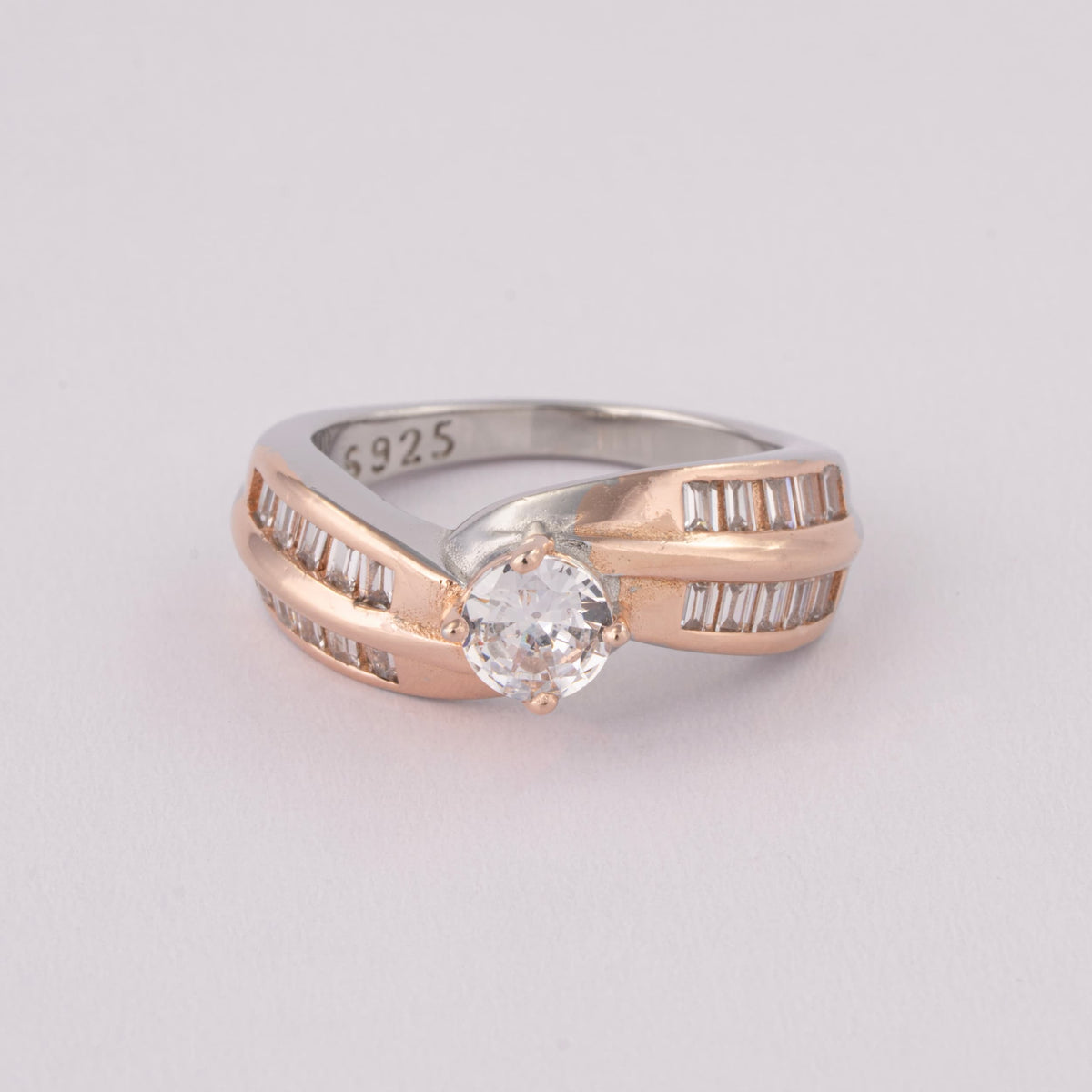 Gold and Silver Ring for Women | Two Tone Ring