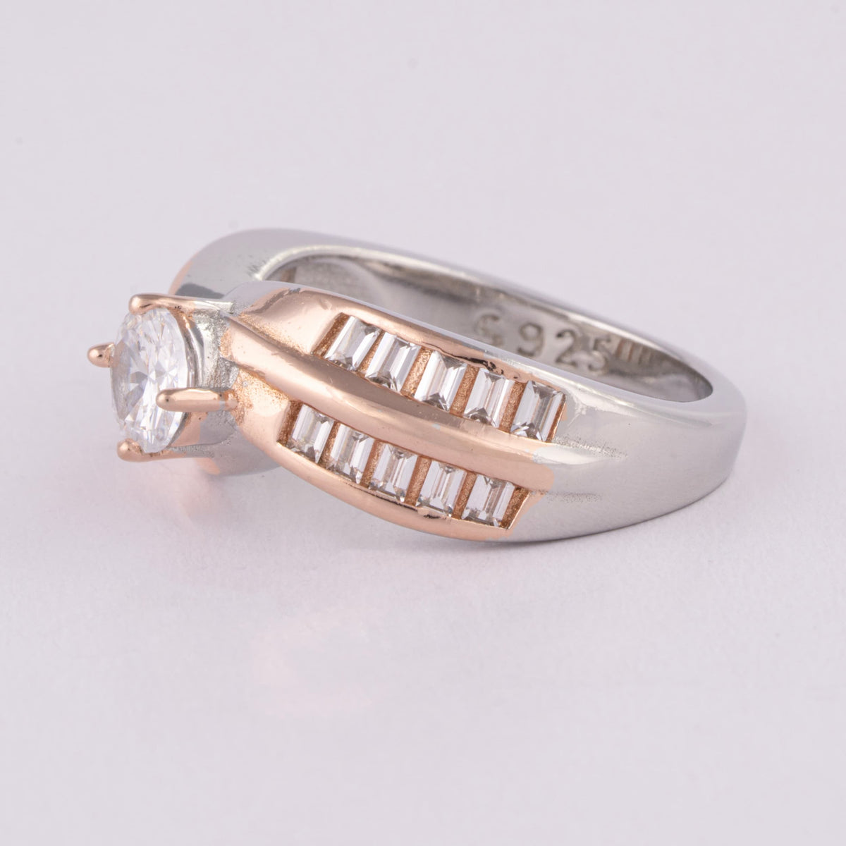 Gold and Silver Ring for Women | Two Tone Ring