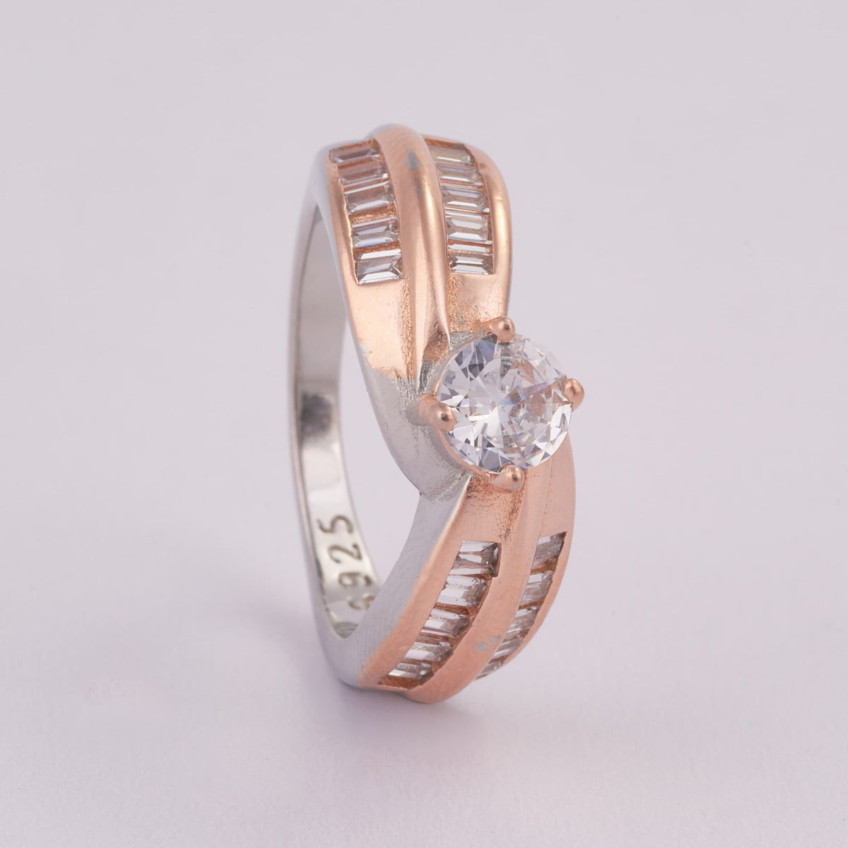 Gold and Silver Ring for Women | Two Tone Ring