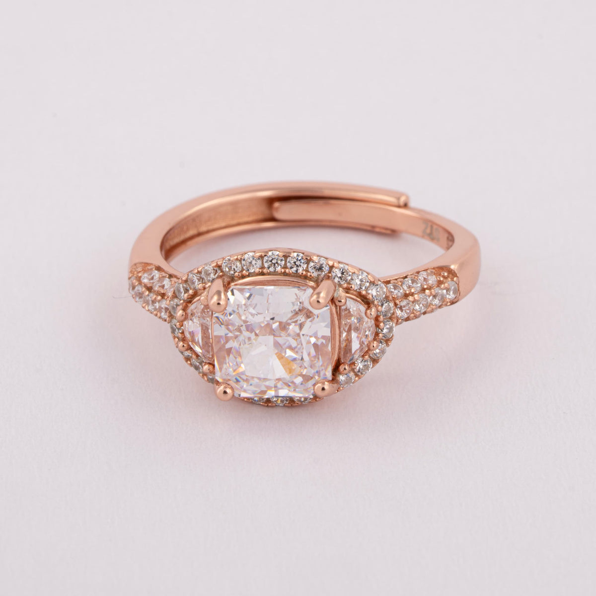 Rose Gold Adjustable Ring for Women | Engagement Ring