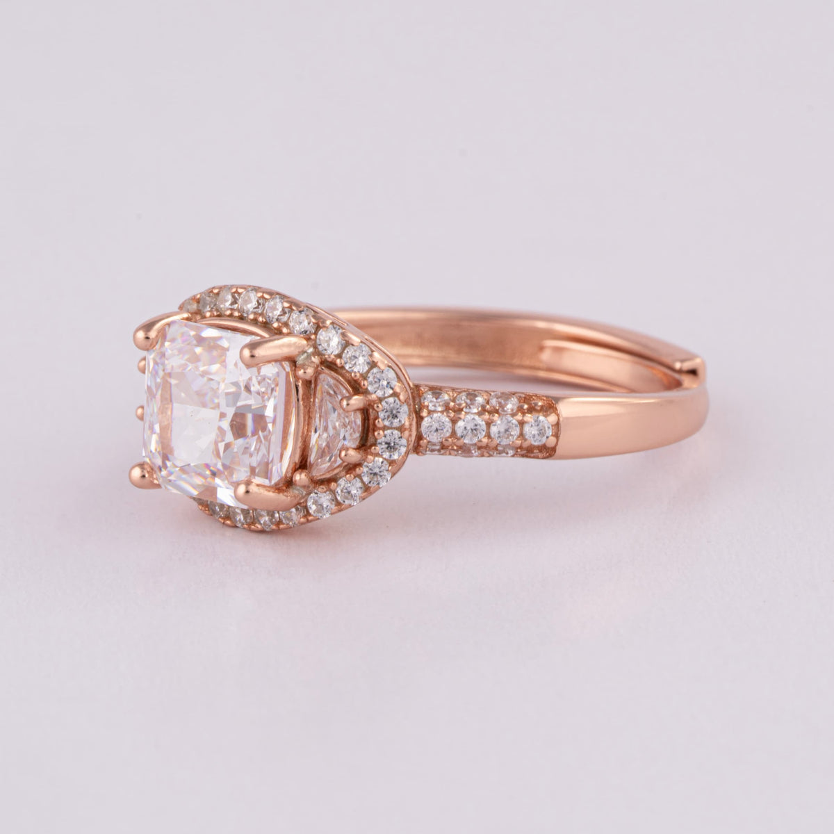 Rose Gold Adjustable Ring for Women | Engagement Ring