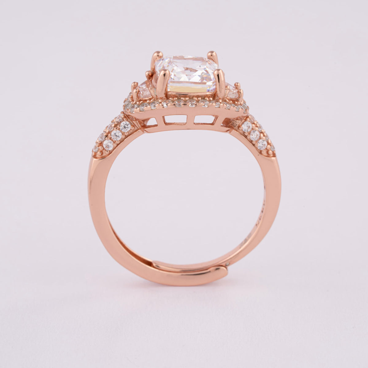 Rose Gold Adjustable Ring for Women | Engagement Ring