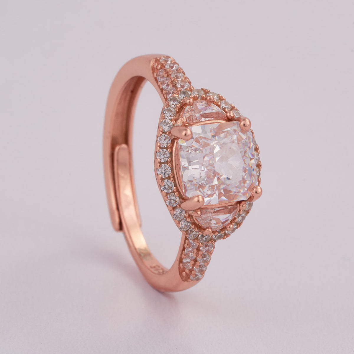 Rose Gold Adjustable Ring for Women | Engagement Ring