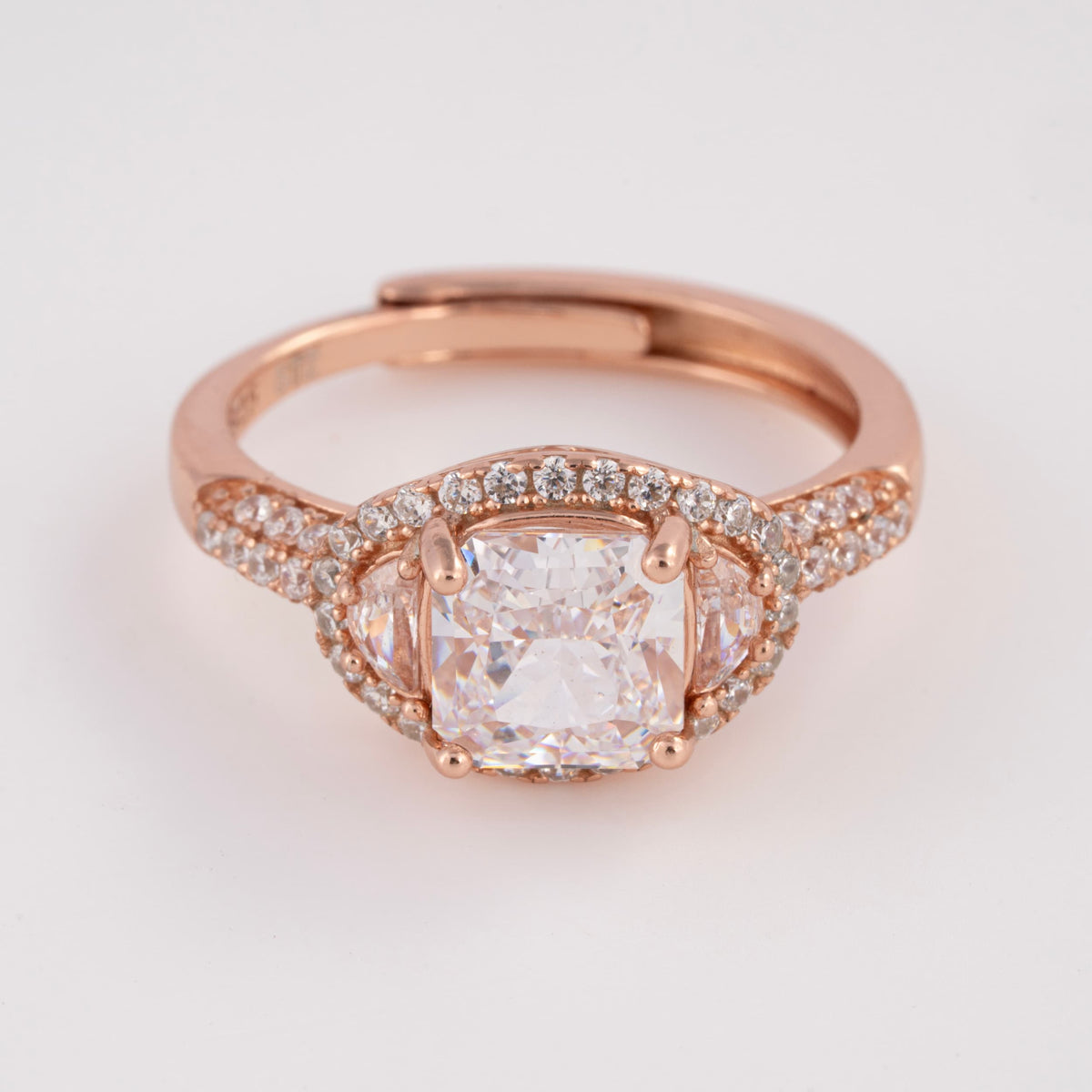 Rose Gold Adjustable Ring for Women | Engagement Ring