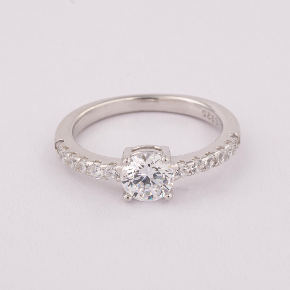 Silver Solitaire Ring for Women | Engagement Ring