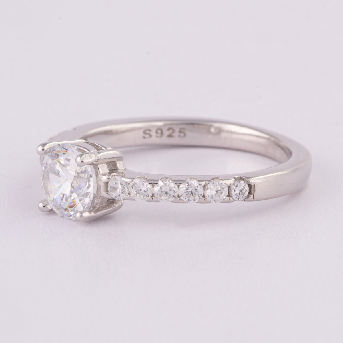 Silver Solitaire Ring for Women | Engagement Ring
