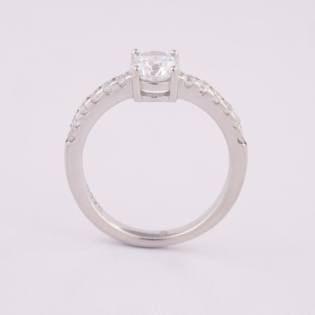 Silver Solitaire Ring for Women | Engagement Ring